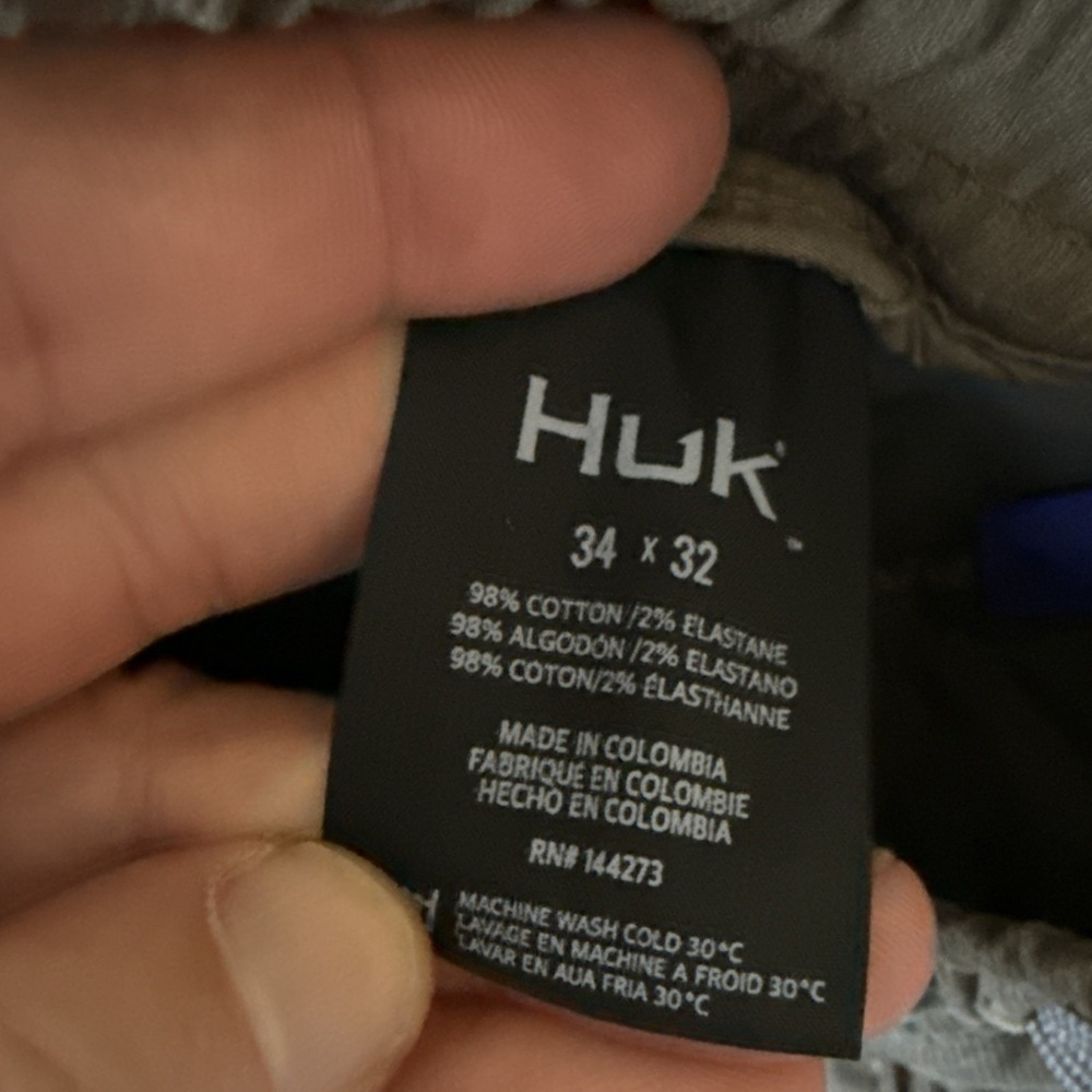 Huk Shorts Mens 34 Brown Corduroy Pinwale 5.5" Inseam Beach EUC Drawstring - Picture 4 of 9